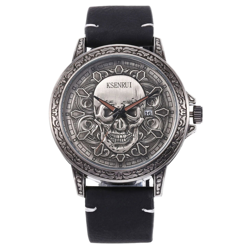 Relógio Skull Quartz Rocktude | Rocktude