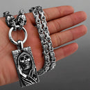 Colar Pingente Ceifador Sombrio - Rocktude