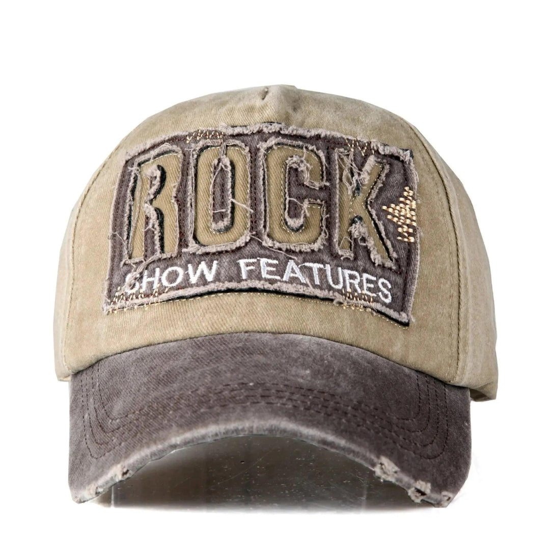 Bone Rock Classico Bordado Algodao Cinza Rocktude