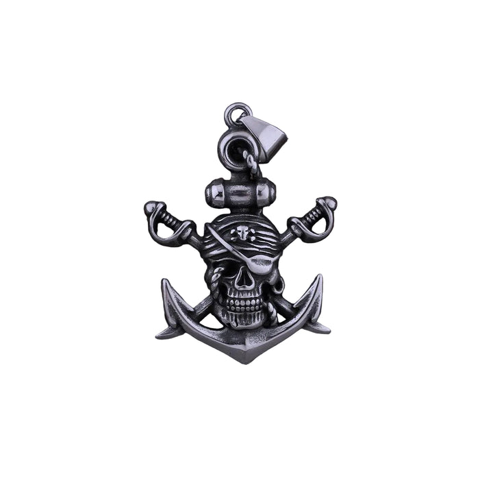 Colar Pirata Cravejado Âncora - Rocktude