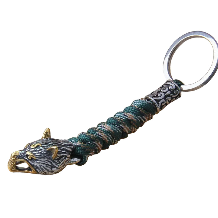 Chaveiro Viking Cabeça de Lobo - Rocktude