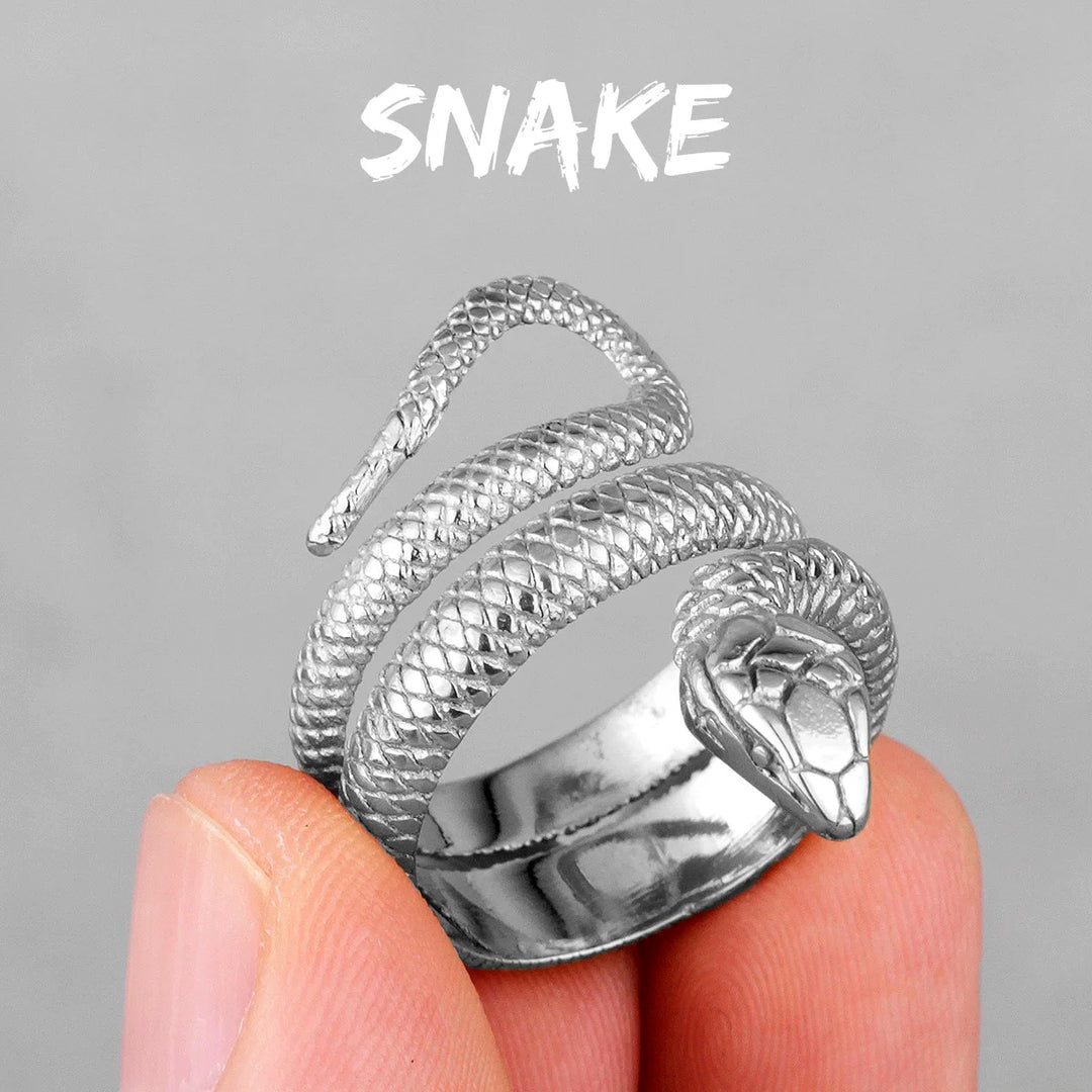 Anel Animal 3D Aço Inox