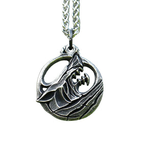 Colar Viking Pingente Lobo Aço inox