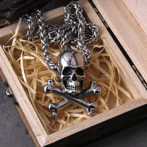 Colar de Caveira Pirata - Rocktude
