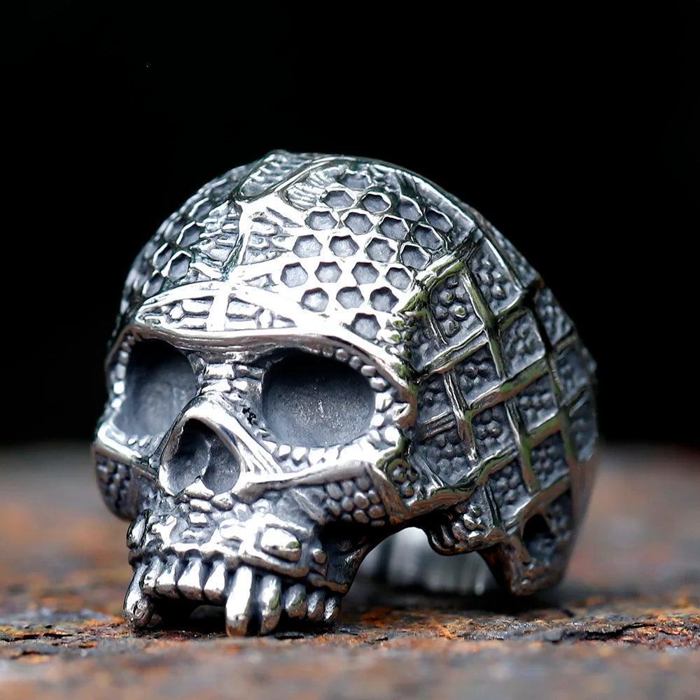 Anel Caveira Vintage Skull Rocktude