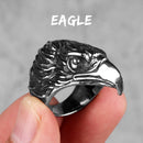 Anel Animal 3D Aço Inox