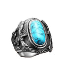 Anel Pedra Turquesa - Rocktude
