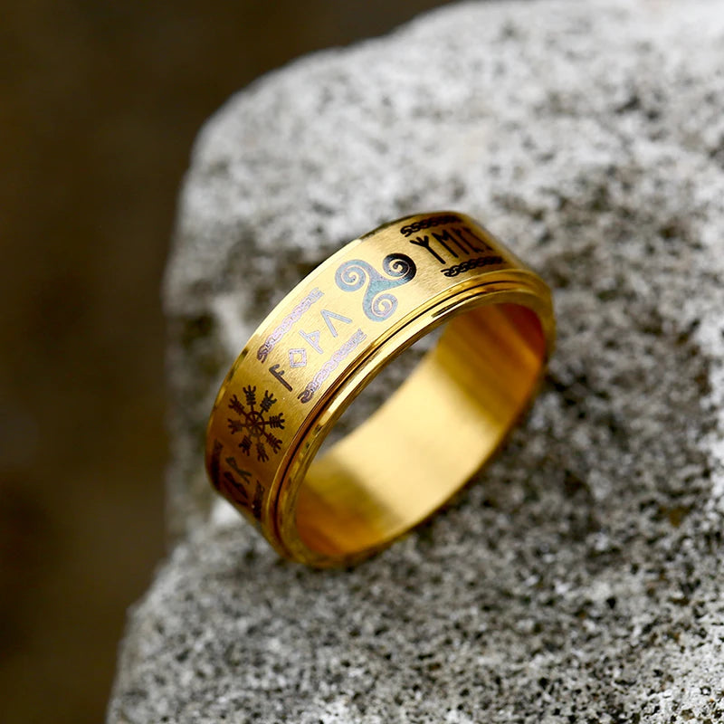 Anel Clássico Viking Rune