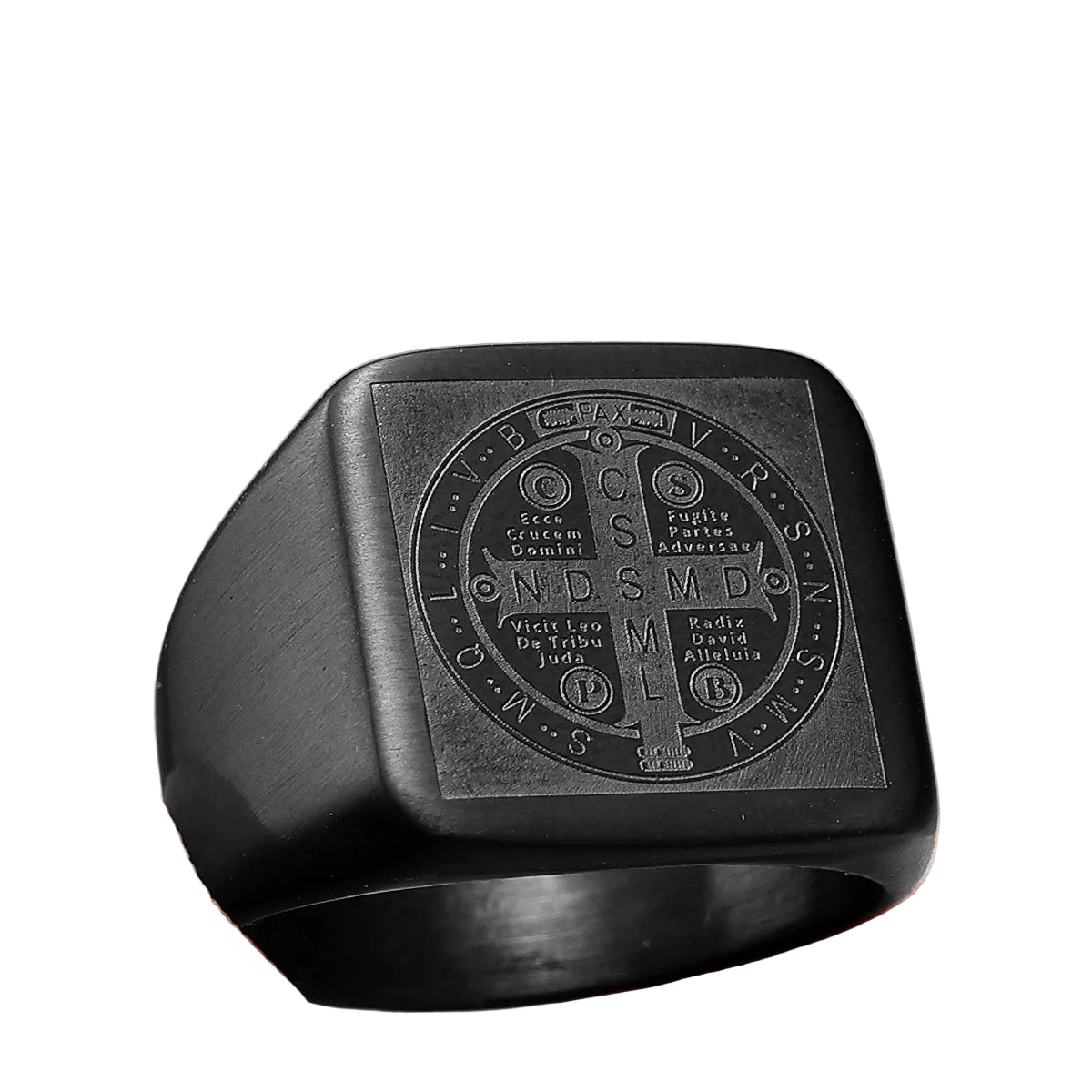 Anel Quadrado São Bento Aço Inox