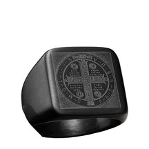 Anel Quadrado São Bento Aço Inox