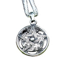 Colar Prata Estrela de Cinco Pontas Lunar - Rocktude
