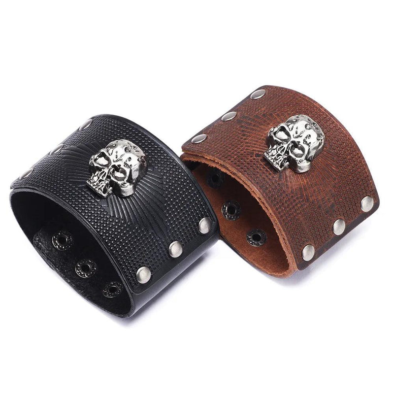 Pulseira bracelete skull | Rocktude