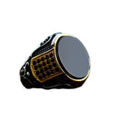 Anel Masculino Black Stone