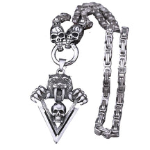 Colar Skull Pingente Tigre Crânio - Rocktude
