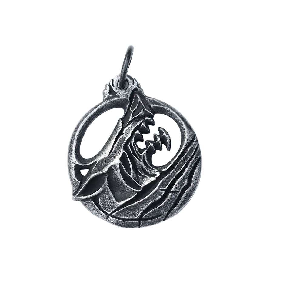 Colar Viking Pingente Lobo Aço inox