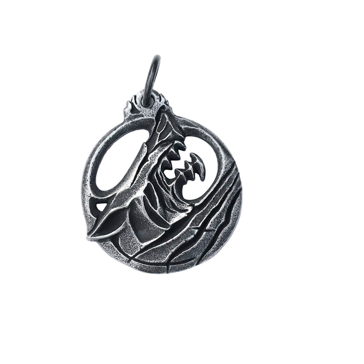 Colar Viking Pingente Lobo Aço inox