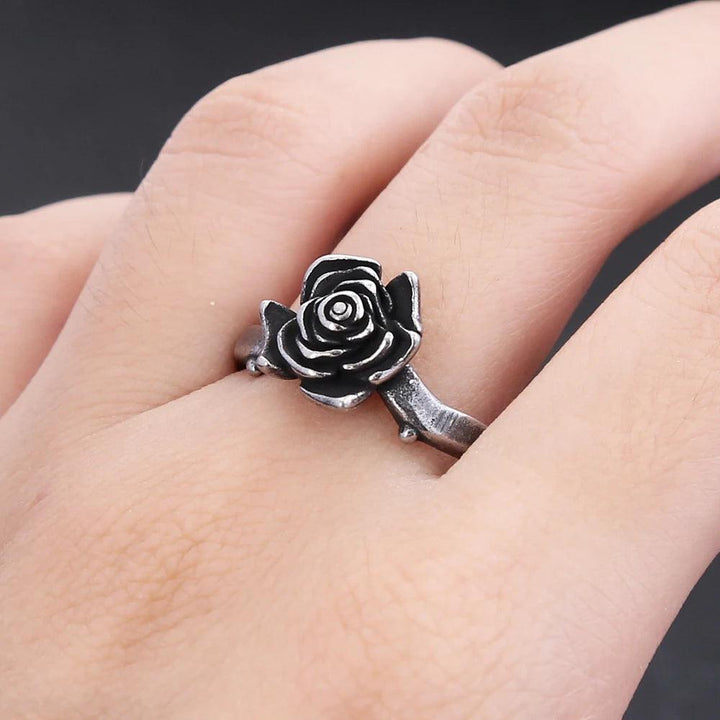 Anel Feminino Rosa Vintage - Rocktude