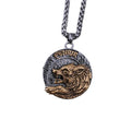 Colar Masculino Viking Lobo - Rocktude