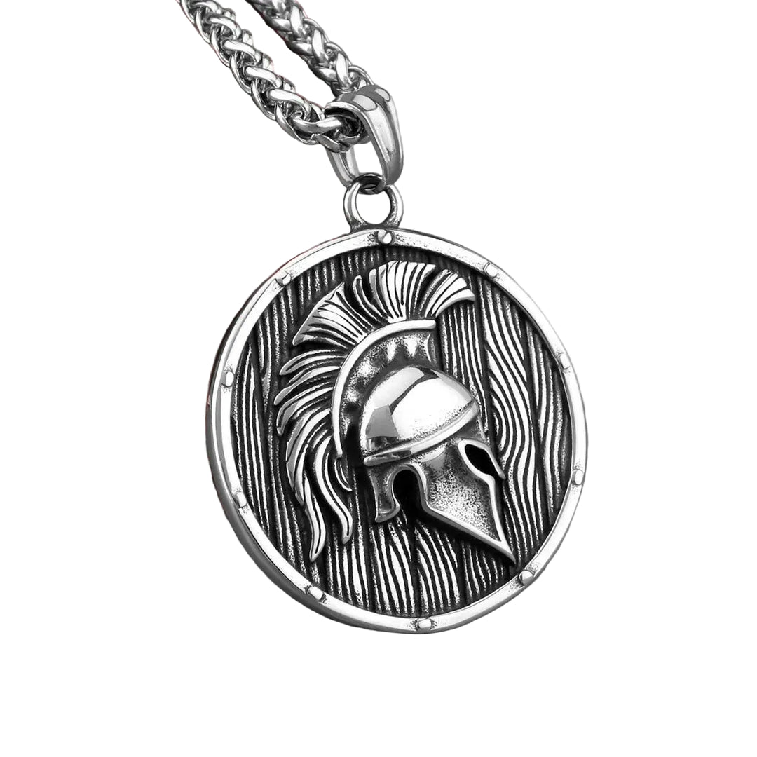 Colar Viking Capacete Espartano - Rocktude