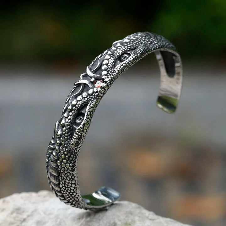 Pulseira Bracelete Ajustável Cobra Píton - Rocktude