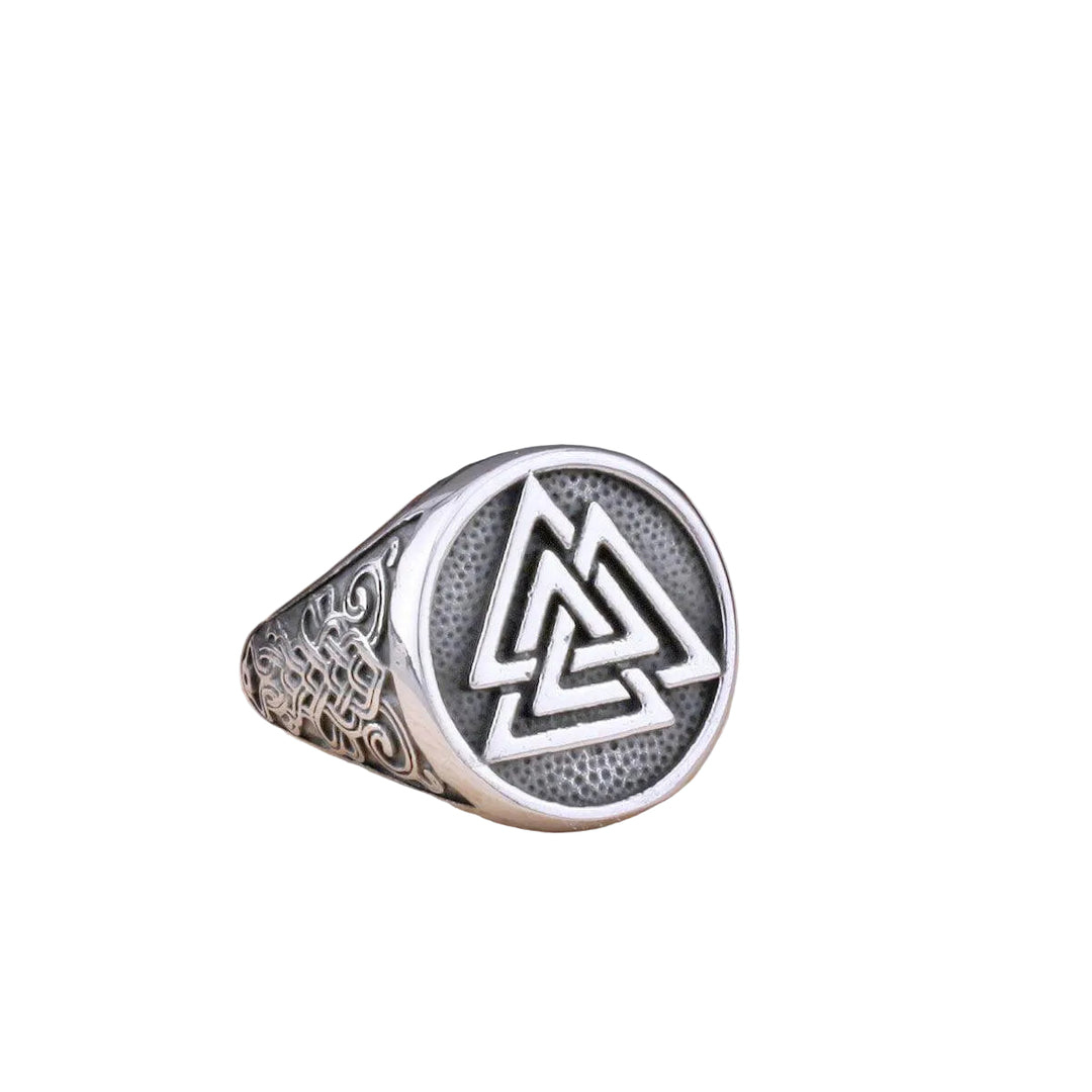 Anel Amuleto Valknut Aço Inox - Rocktude