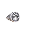 Anel Amuleto Valknut Aço Inox - Rocktude