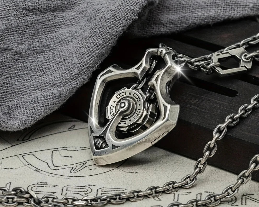 Colar Pingente Engrenagem