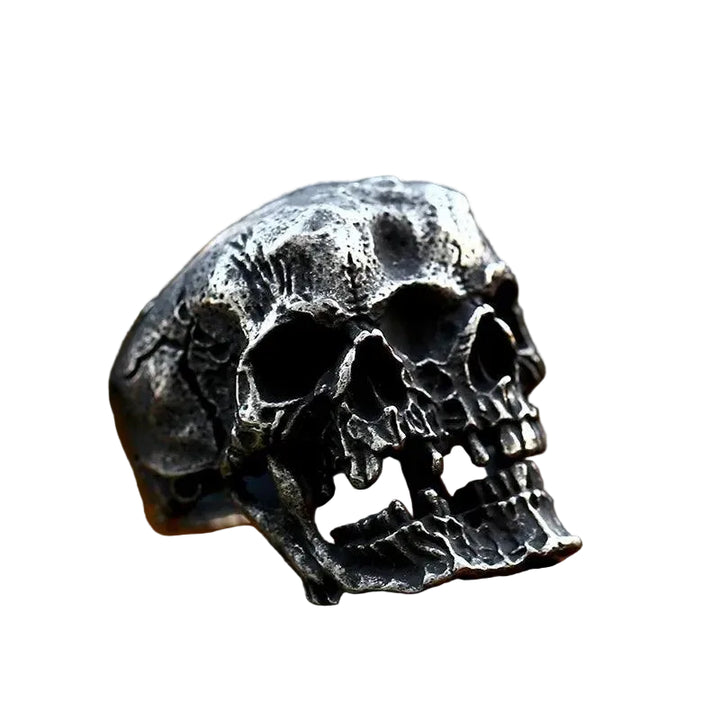 Anel Masculino Caveira Double - Rocktude