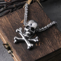 Colar de Caveira Pirata - Rocktude