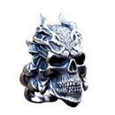 Anel de Caveira 3D Horror - Rocktude