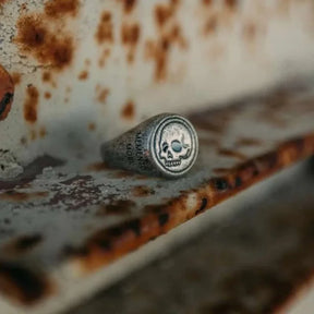 Anel Skull Memento Mori Vintage