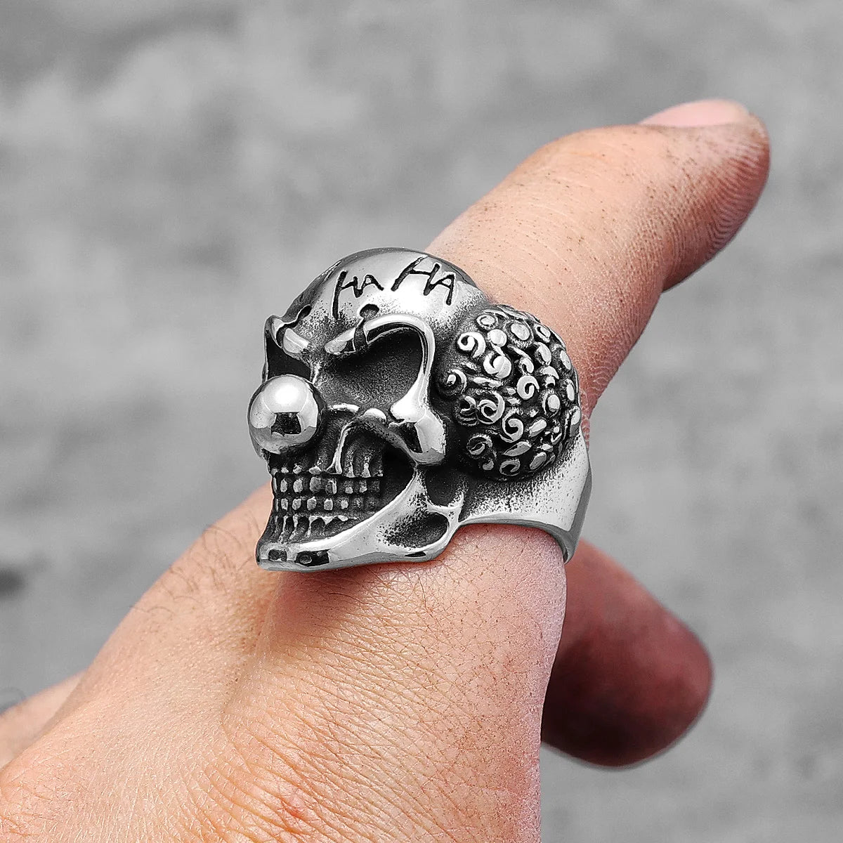 Anel Palhaço Skull