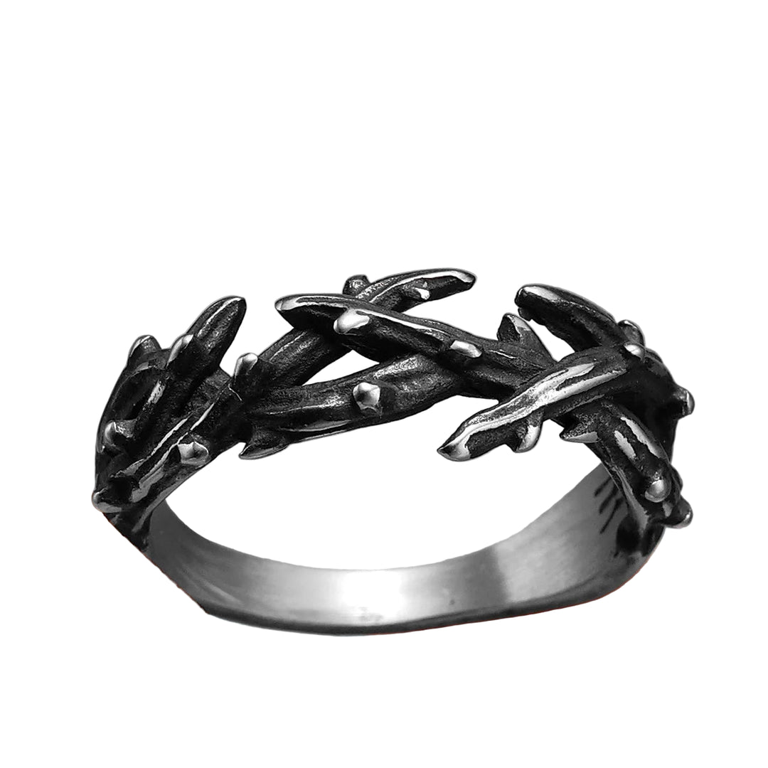 Anel Thorn Crown Aço Inox