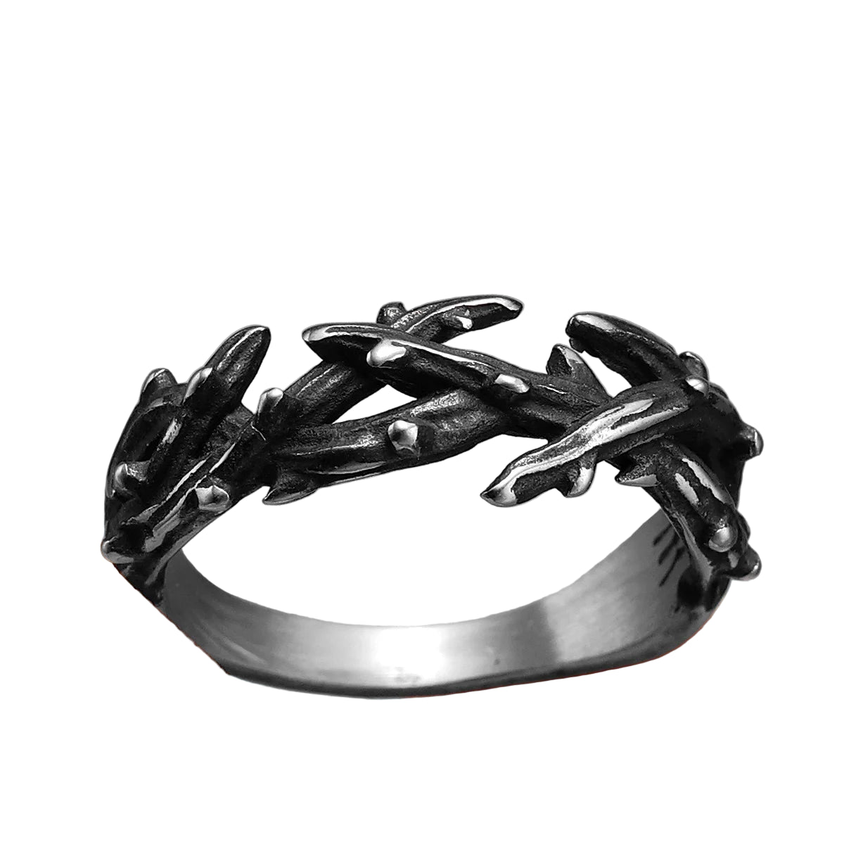 Anel Thorn Crown Aço Inox