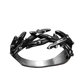 Anel Thorn Crown Aço Inox