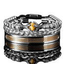 Pulseira Olho de Tigre Super Luxo 3 Peças - Rocktude