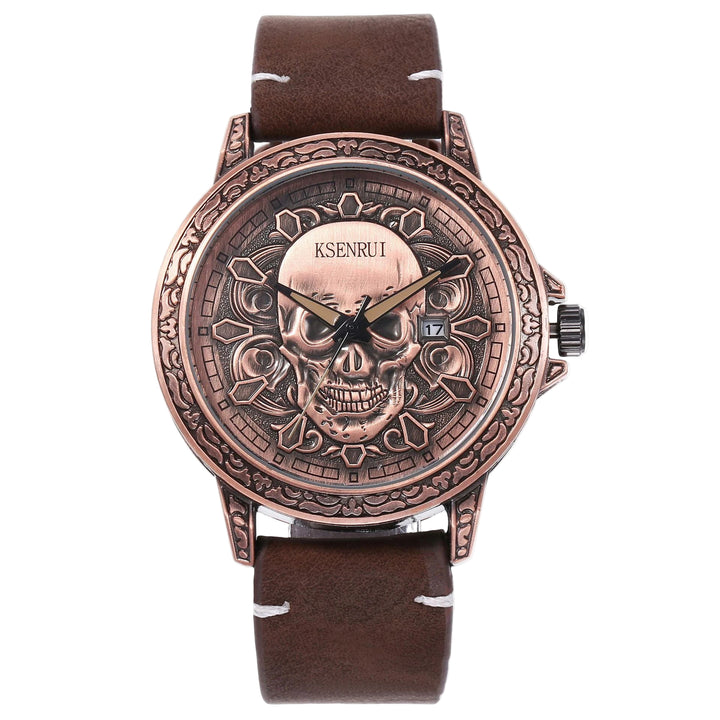 Relógio Skull Quartz Rocktude
