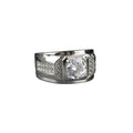 Anel Pedra Brilhante com Strass