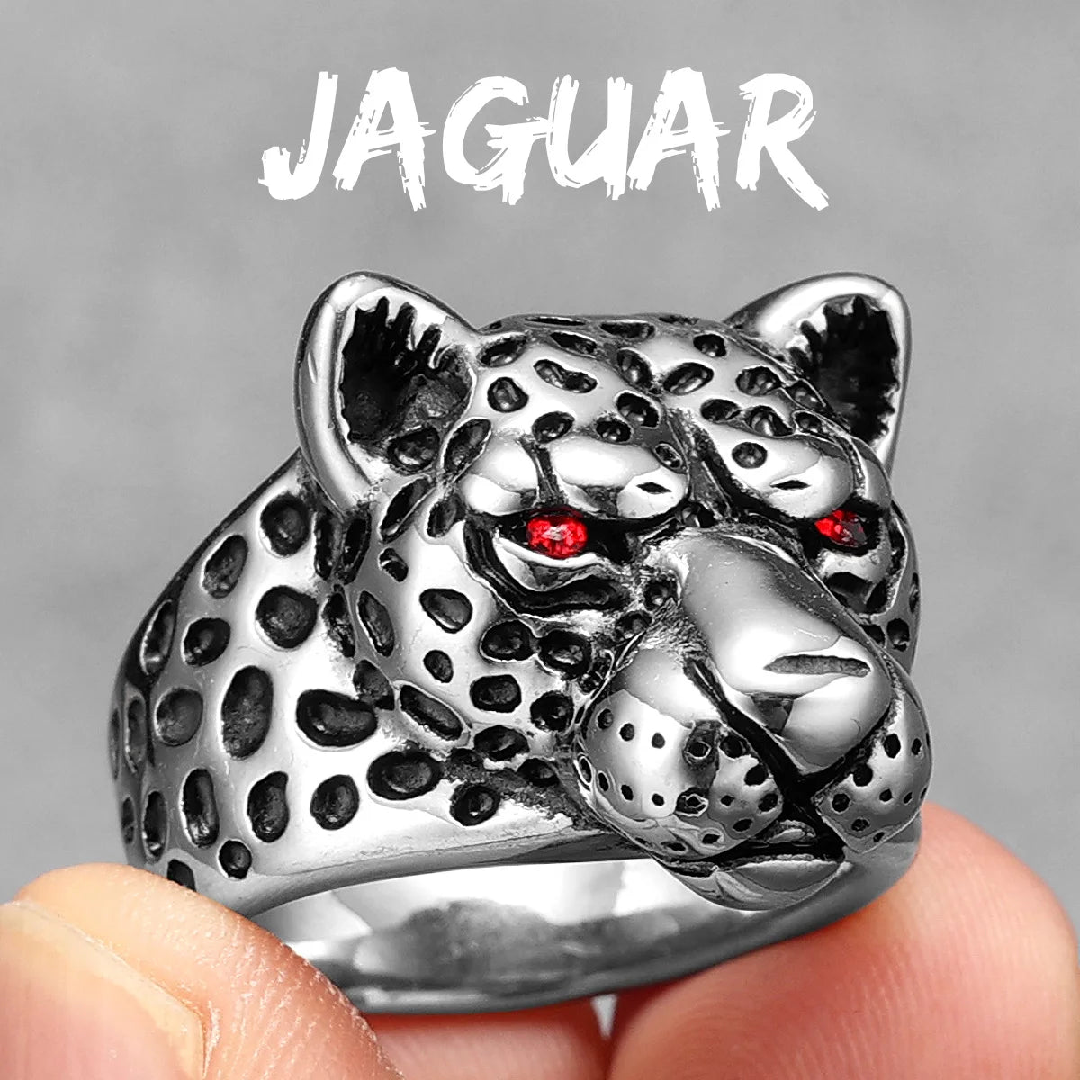 Anel Jaguar Vintage Aço Inox