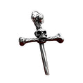 Colar Crânio Cruz Ossos - Rocktude