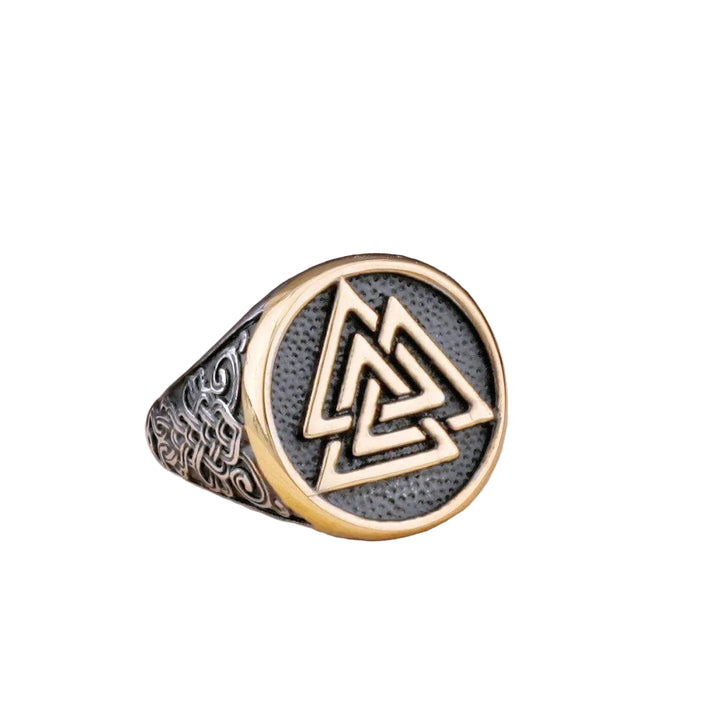 Anel Amuleto Valknut Aço Inox - Rocktude