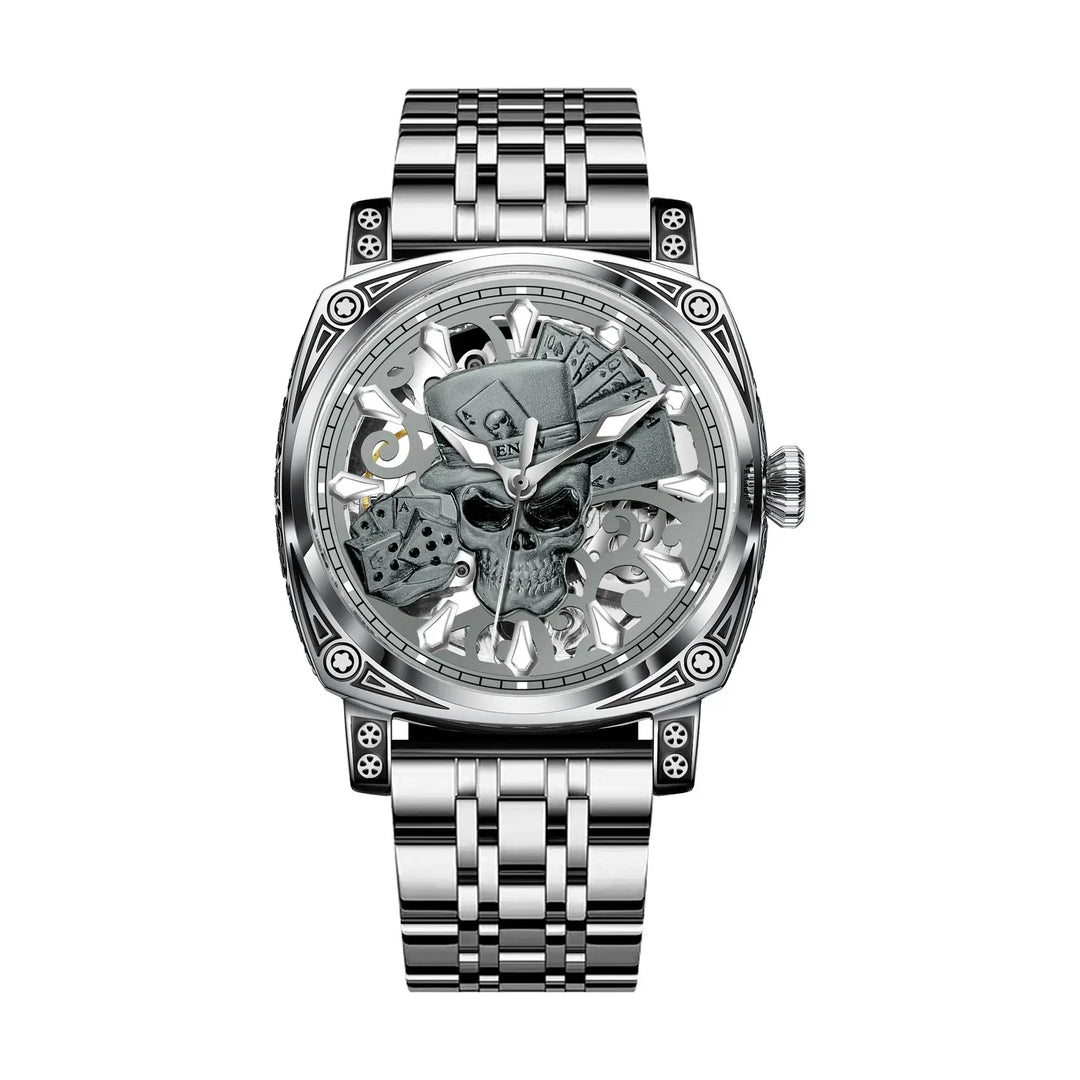 Relógio Skull Automático Rocktude