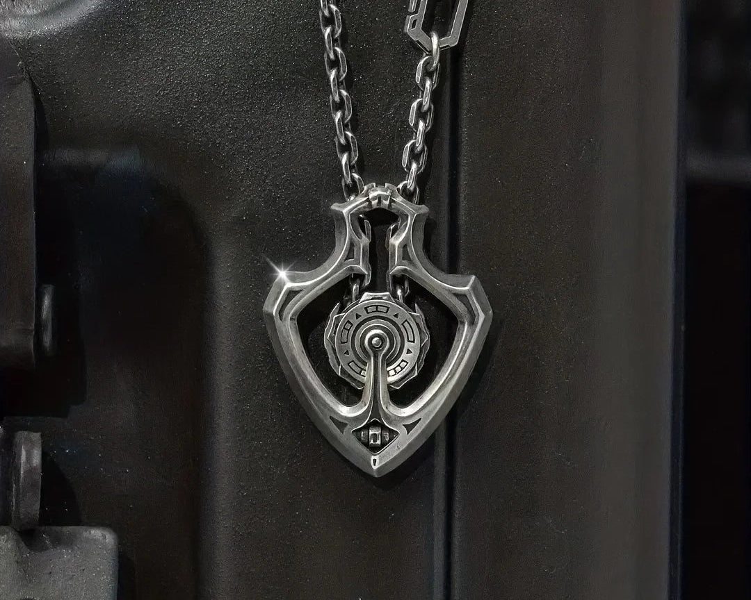 Colar Pingente Engrenagem