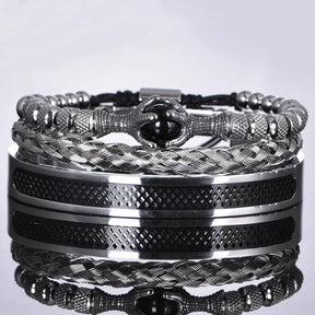 Pulseira Olho de Tigre Super Luxo 3 Peças - Rocktude