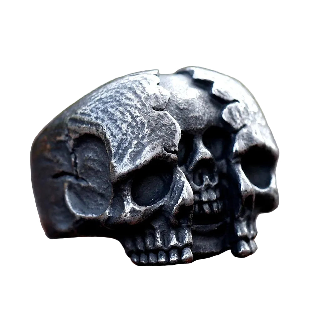 Anel 3D Skull Rebirth - Rocktude