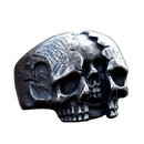 Anel 3D Skull Rebirth - Rocktude