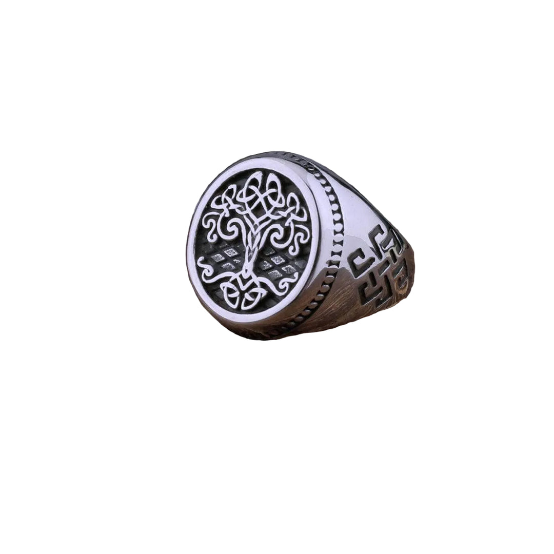 Anel Amuleto Árvore da Vida Aço Inox - Rocktude