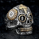 Anel Caveira Mexicana Aço Inox