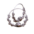 Brinco Argola Skull Aço Inox - Rocktude