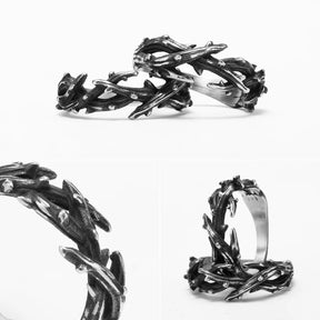 Anel Thorn Crown Aço Inox